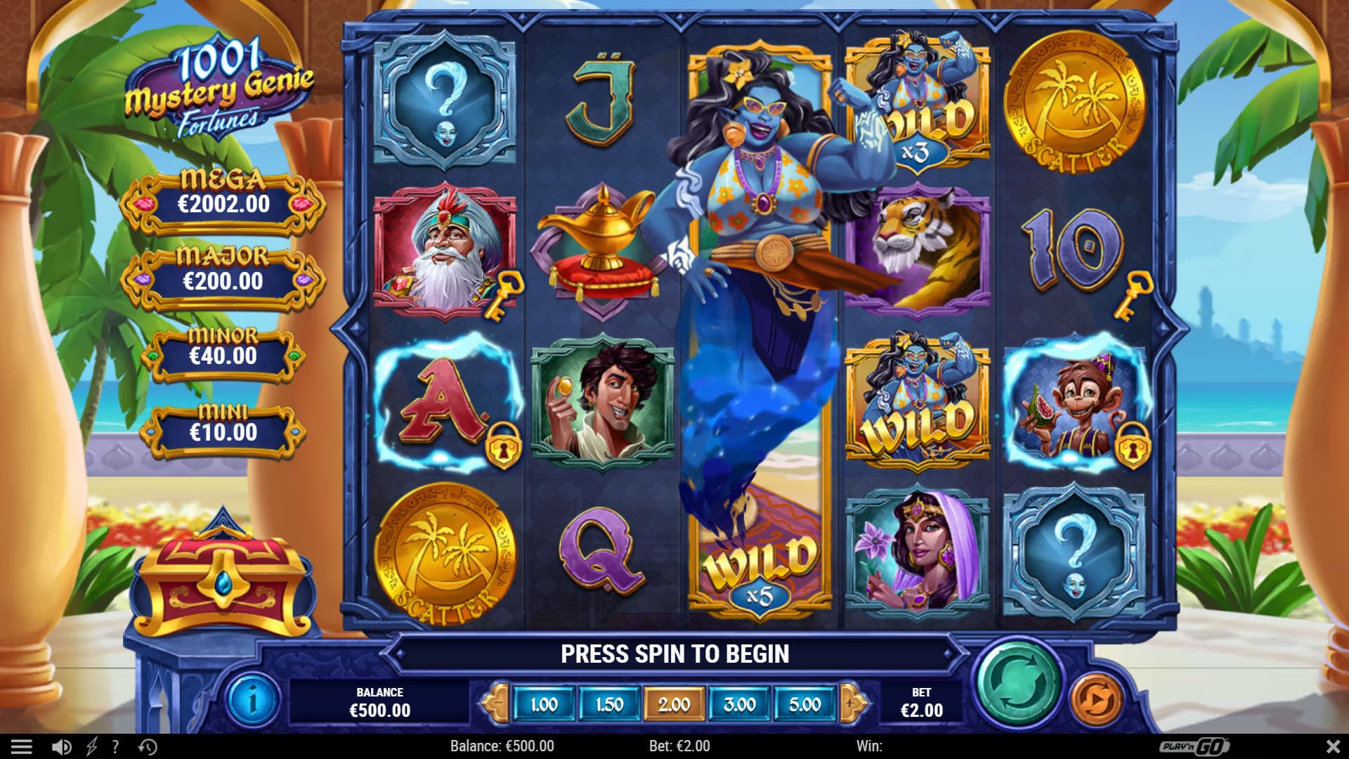 1001 Mystery Genie Fortunes game visual